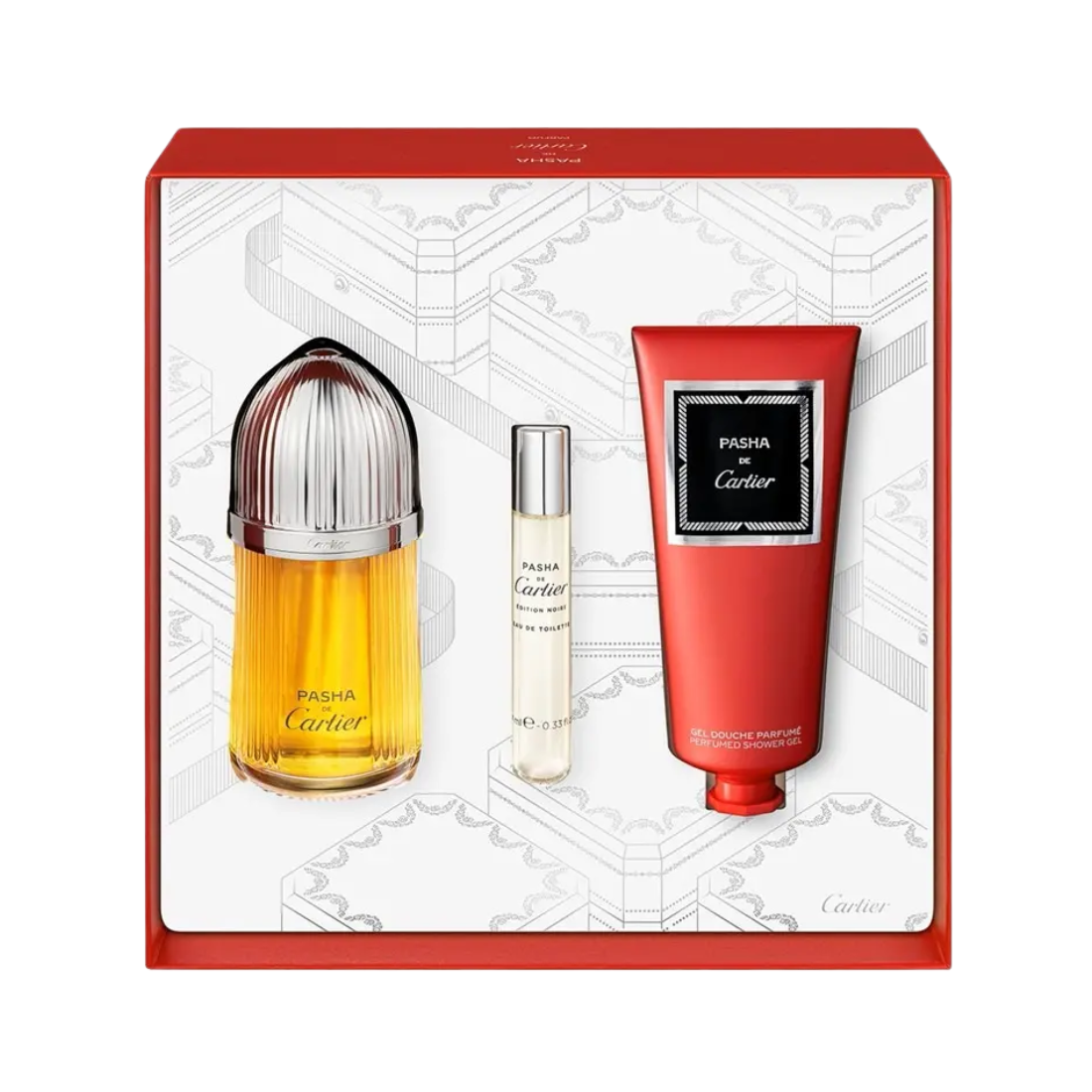 SET PASHA PARFUM 100ML + TRAVEL SPRAY + SHOWER GEL