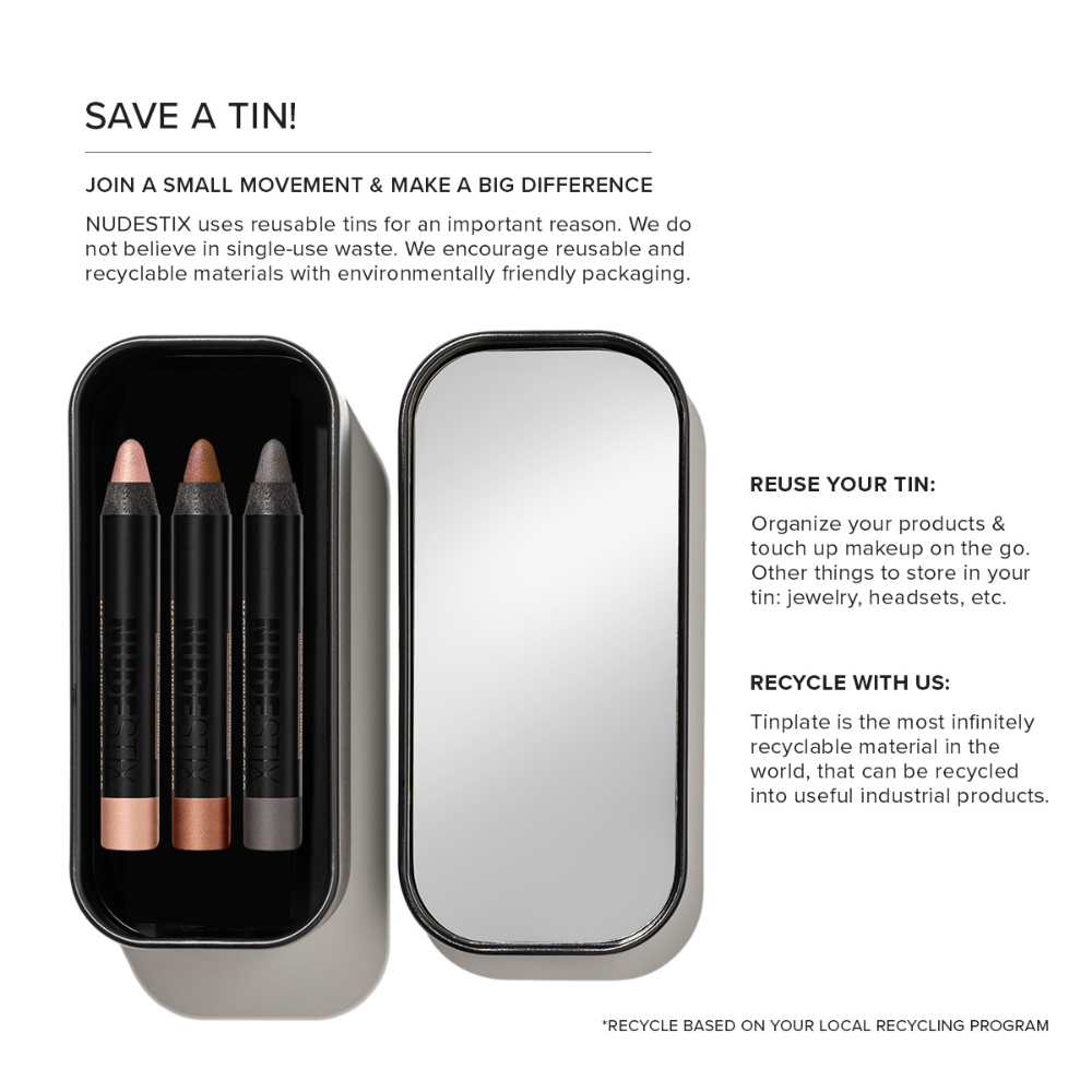 SET NUDE METALLIC EYE