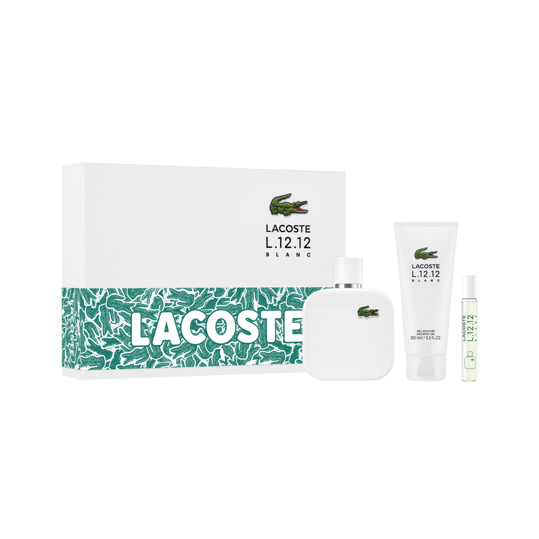 SET L.12.12 BLANC EDT 100ML + SHOWER GEL + TRAVEL SPRAY 7,5ML