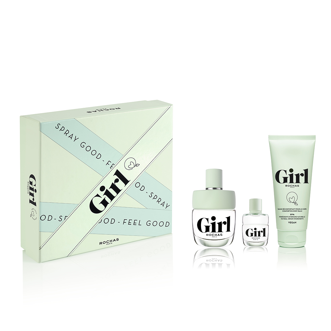ROCHAS GIRL 100 ML + BODY LOTION 100 ML + PURSE SPRAY 7.5 ML