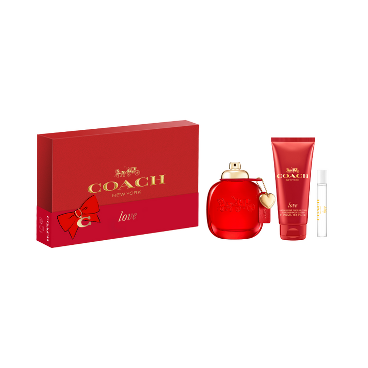 COACH LOVE EDP 90ML + TRAVEL SPRAY + BODY LOTION