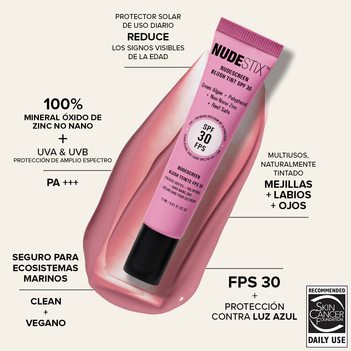 NUDESCREEN BLUSH-NUDESCREEN BLUSH - SUNSET ROSE