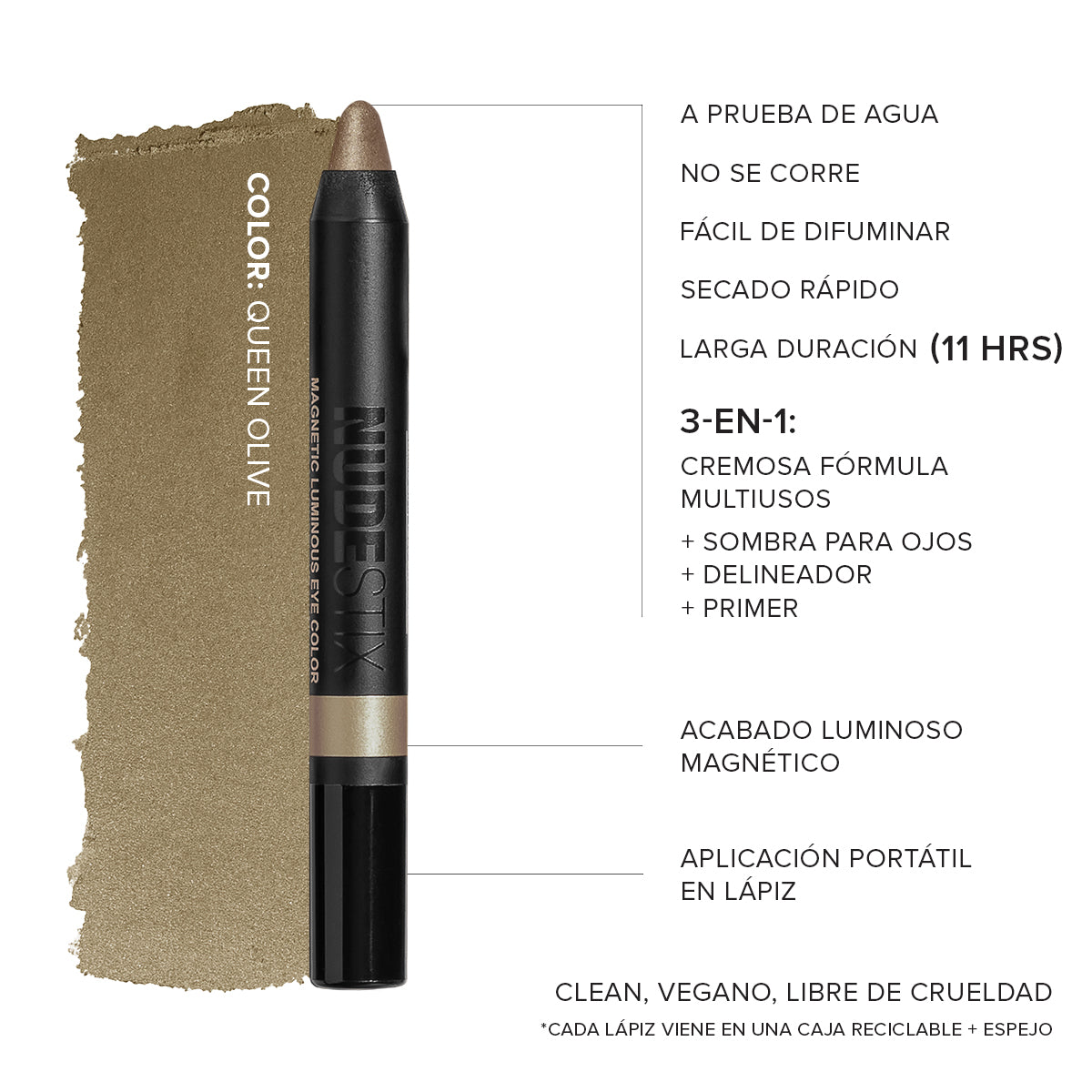 MAGNETIC LUMINOUS EYE COLOR-MAGNETIC LUMINOUS EYE COLOR - QUEEN OLIVE
